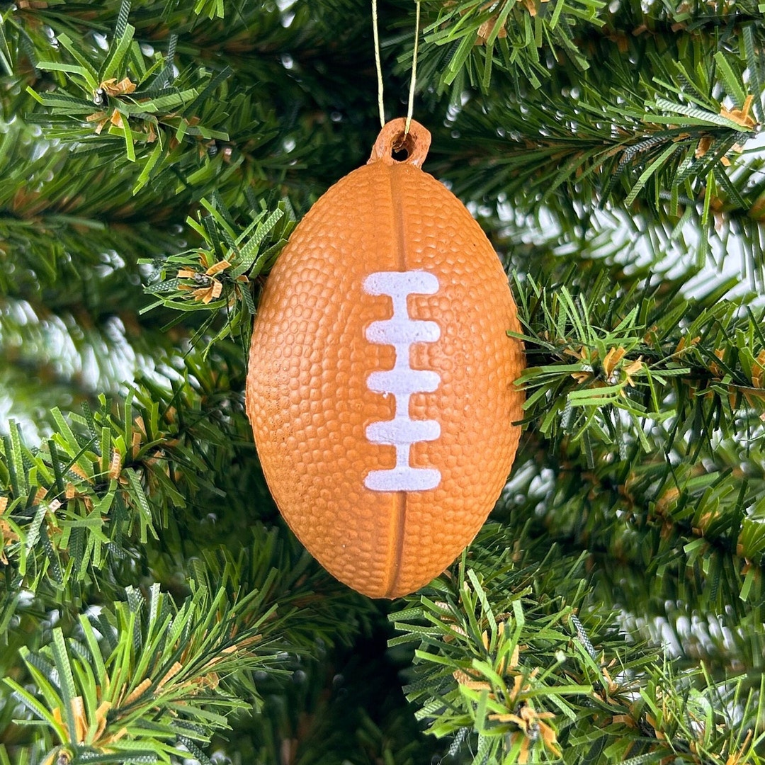 Football Christmas Tree Ornament Etsy