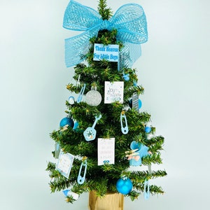 Baby Boy Themed 18" Christmas Tree