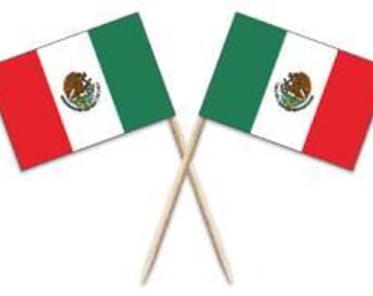 Mexican Flag Toothpicks