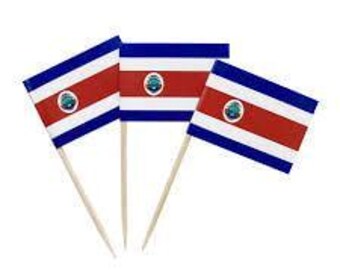 Costa Rica Flag Toothpicks