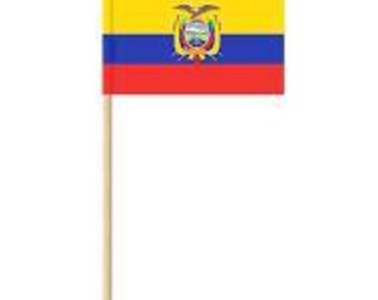 Ecuador Flag Toothpicks