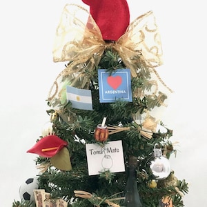 Argentina Themed 18&quot; Christmas Tree