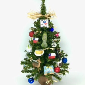 Chile /Chilean Themed 18&quot; Christmas Tree