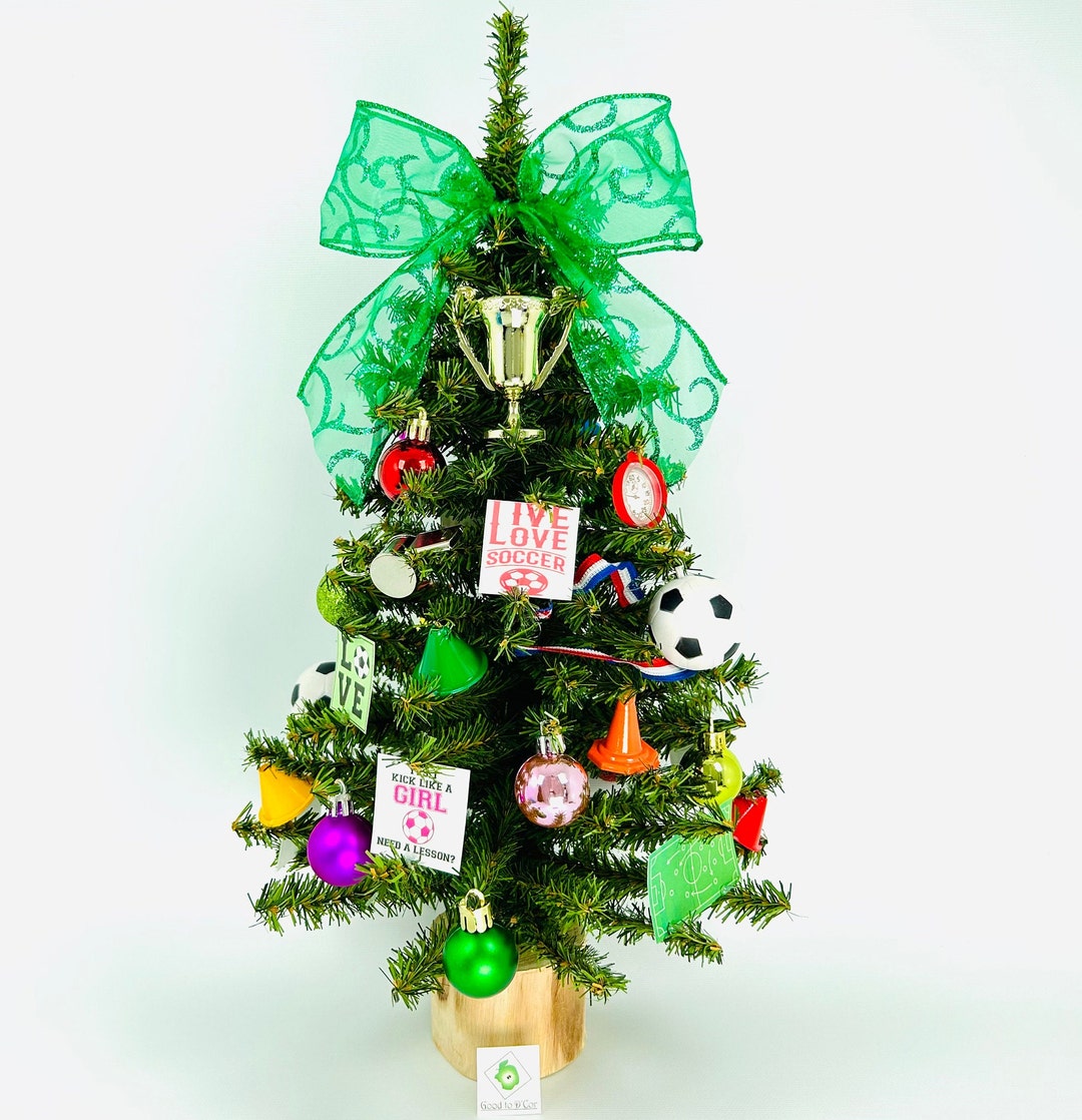 Soccer Ornament for Christmas Tree - Soccer Gifts for Boys 8-12 Teen Girls Soccer Ball Keepsake