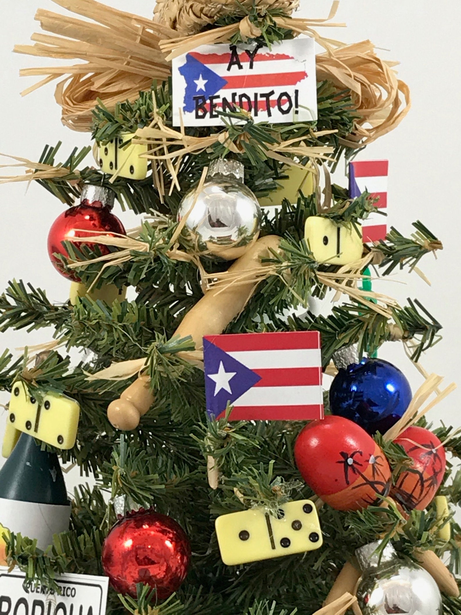 Small Puerto Rico Themed Christmas Tree Etsy