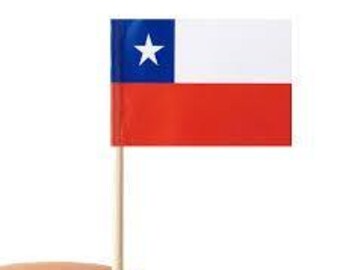 Chile Flag Toothpicks
