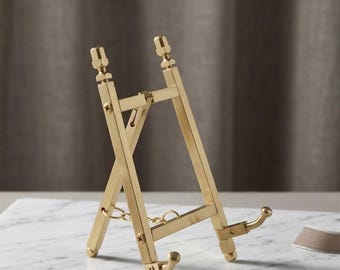 Brass Plated Folding Easel Display