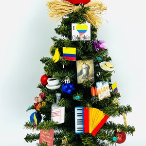 Colombia / Colombian Themed 18&quot; Christmas Tree