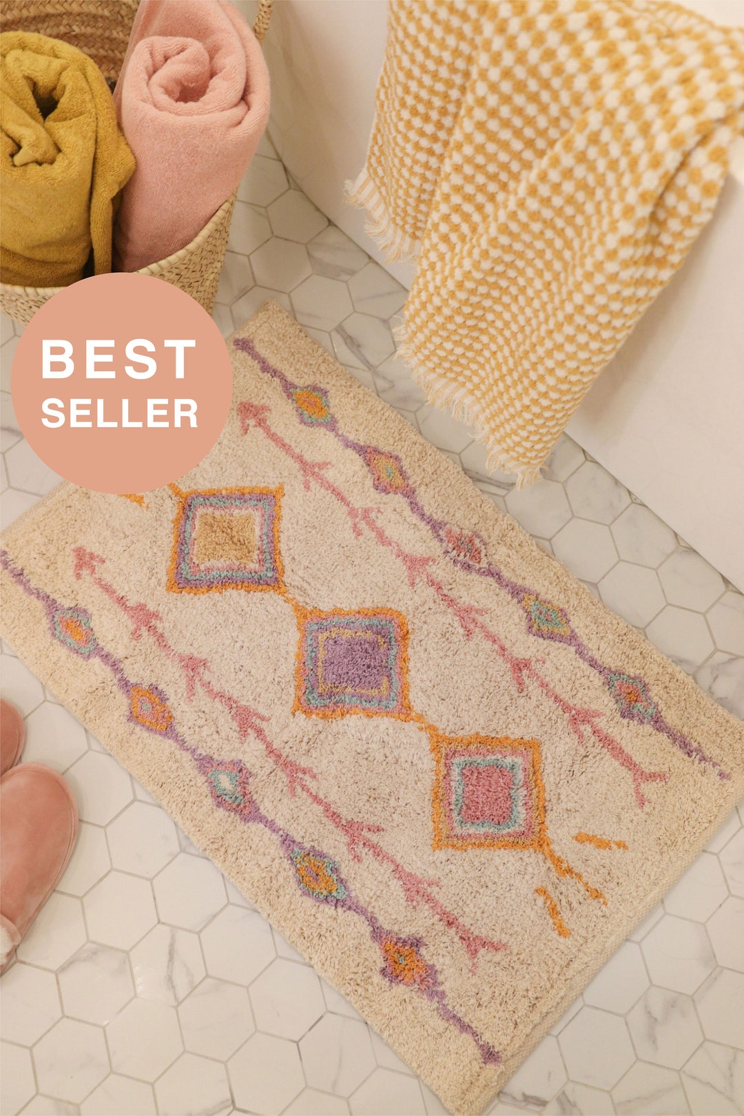 Bath Mat, Bathroom Rug, Bath Mats, Water Absorbant, Mats for Bathroom