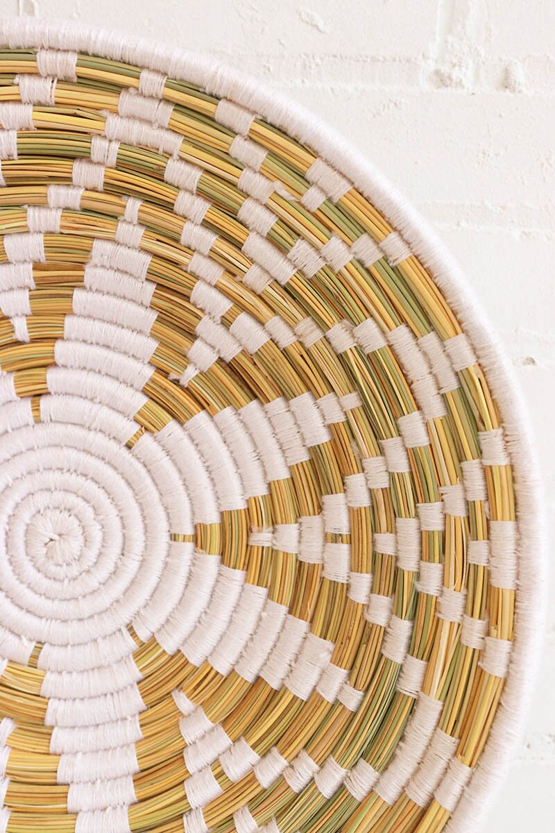 Boho Basket Tray Wall Hanging Decor Round Shape 18 Etsy