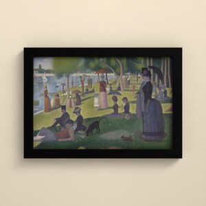 Ein Sonntag auf La Grande Jatte - Georges Seurat | Kunstdruck gerahmt 20x30 cm ohne Passepartout, Gold/Schwarz, Perspex oder Premium-Glas image 8