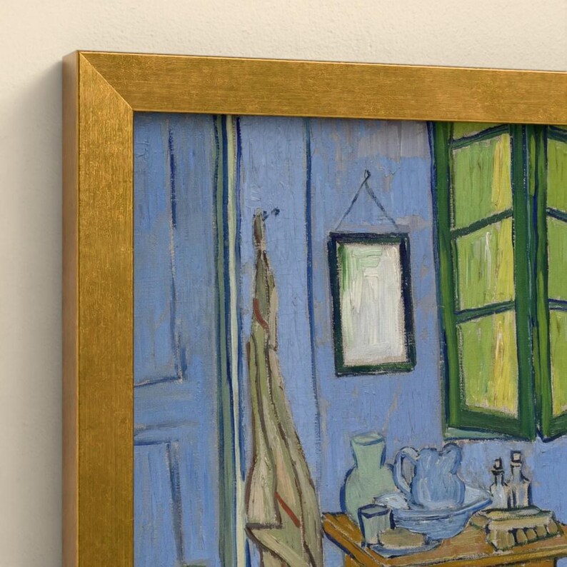 Das Schlafzimmer - Vincent van Gogh | Gerahmter Kunstdruck 76x102 cm ohne Passepartout, Gold oder Schwarz, Perspex oder Premium-Glas image 7