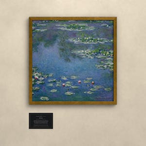 Seerosen 1906 - Claude Monet | Gerahmter Kunstdruck 50x50 cm ohne Passepartout, Gold oder Schwarz, Perspex oder Premium-Glas bild 1