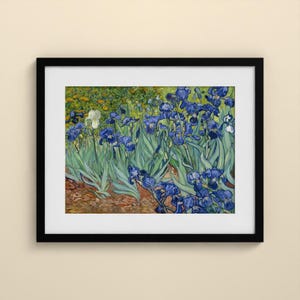 Schwertlilien - Vincent van Gogh | Gerahmter Kunstdruck 40x50 cm mit Passepartout, Gold oder Schwarz, Perspex oder Premium-Glas image 8