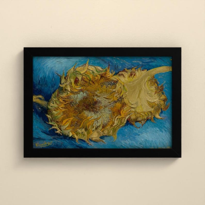 Sonnenblumen 1887 - Vincent van Gogh | Gerahmter Kunstdruck 20x30 cm ohne Passepartout, Gold oder Schwarz, Perspex oder Premium-Glas imagen 8
