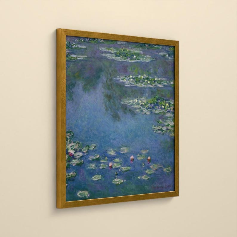 Seerosen 1906 - Claude Monet | Gerahmter Kunstdruck 50x50 cm ohne Passepartout, Gold oder Schwarz, Perspex oder Premium-Glas bild 6
