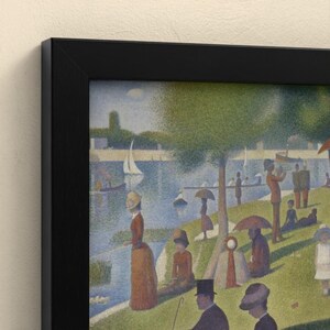 Ein Sonntag auf La Grande Jatte - Georges Seurat | Kunstdruck gerahmt 20x30 cm ohne Passepartout, Gold/Schwarz, Perspex oder Premium-Glas image 10