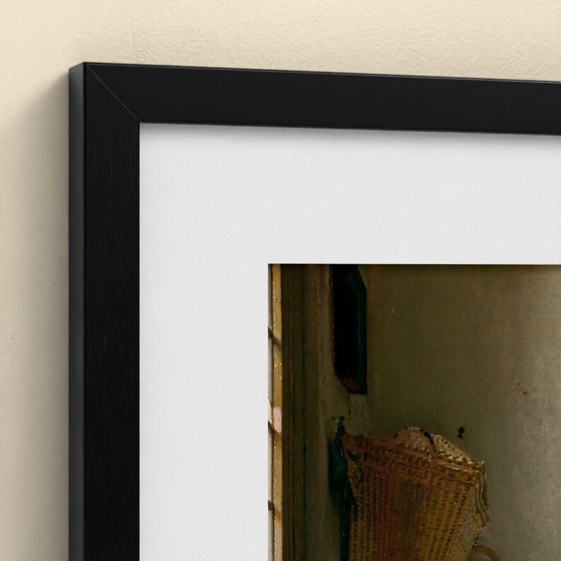 Das Milchmädchen - Johannes Vermeer | Gerahmter Kunstdruck 40x50 cm mit Passepartout, Gold oder Schwarz, Perspex oder Premium-Glas image 10