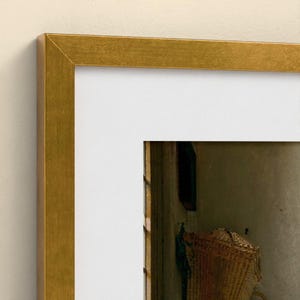 Das Milchmädchen - Johannes Vermeer | Gerahmter Kunstdruck 40x50 cm mit Passepartout, Gold oder Schwarz, Perspex oder Premium-Glas image 7