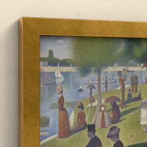 Ein Sonntag auf La Grande Jatte - Georges Seurat | Kunstdruck gerahmt 20x30 cm ohne Passepartout, Gold/Schwarz, Perspex oder Premium-Glas image 7