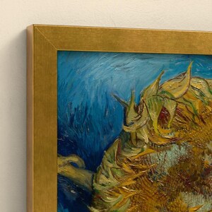 Sonnenblumen 1887 - Vincent van Gogh | Gerahmter Kunstdruck 20x30 cm ohne Passepartout, Gold oder Schwarz, Perspex oder Premium-Glas imagen 7