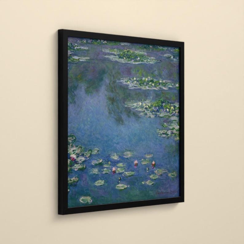 Seerosen 1906 - Claude Monet | Gerahmter Kunstdruck 50x50 cm ohne Passepartout, Gold oder Schwarz, Perspex oder Premium-Glas bild 9