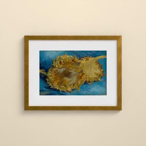 Sonnenblumen 1887 - Vincent van Gogh | Gerahmter Kunstdruck 20x25 cm mit Passepartout, Gold oder Schwarz, Perspex oder Premium-Glas image 5