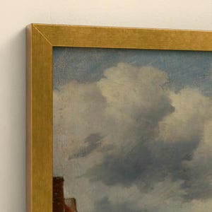 Das Sträßchen - Johannes Vermeer | Gerahmter Kunstdruck 60x76 cm ohne Passepartout, Gold oder Schwarz, Perspex image 7