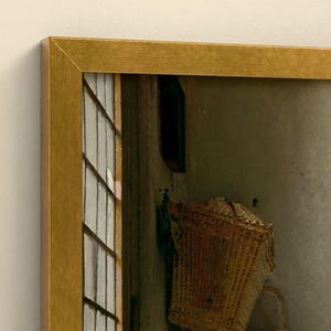 Das Milchmädchen - Johannes Vermeer | Gerahmter Kunstdruck 25x30 cm ohne Passepartout, Gold oder Schwarz, Premium-Glas image 7