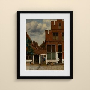Das Sträßchen - Johannes Vermeer | Gerahmter Kunstdruck 40x50 cm mit Passepartout, Gold oder Schwarz, Perspex oder Premium-Glas image 8
