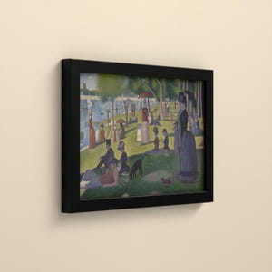 Ein Sonntag auf La Grande Jatte - Georges Seurat | Kunstdruck gerahmt 20x30 cm ohne Passepartout, Gold/Schwarz, Perspex oder Premium-Glas image 9