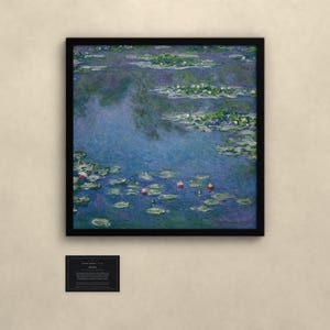 Seerosen 1906 - Claude Monet | Gerahmter Kunstdruck 50x50 cm ohne Passepartout, Gold oder Schwarz, Perspex oder Premium-Glas bild 3