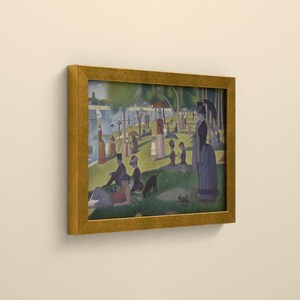 Ein Sonntag auf La Grande Jatte - Georges Seurat | Kunstdruck gerahmt 20x30 cm ohne Passepartout, Gold/Schwarz, Perspex oder Premium-Glas image 6