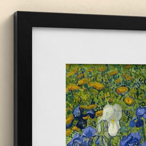 Schwertlilien - Vincent van Gogh | Gerahmter Kunstdruck 76x102 cm mit Passepartout, Gold oder Schwarz, Perspex oder Premium-Glas image 10
