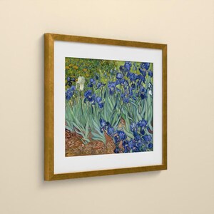 Schwertlilien - Vincent van Gogh | Gerahmter Kunstdruck 40x50 cm mit Passepartout, Gold oder Schwarz, Perspex oder Premium-Glas image 6