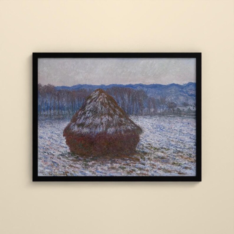 Heuhaufen - Claude Monet | Gerahmter Kunstdruck 20x30 cm ohne Passepartout, Gold oder Schwarz, Perspex oder Premium-Glas image 8