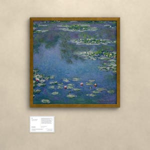 Seerosen 1906 - Claude Monet | Gerahmter Kunstdruck 50x50 cm ohne Passepartout, Gold oder Schwarz, Perspex oder Premium-Glas bild 2