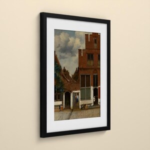 Das Sträßchen - Johannes Vermeer | Gerahmter Kunstdruck 40x50 cm mit Passepartout, Gold oder Schwarz, Perspex oder Premium-Glas image 9
