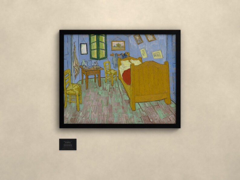 Das Schlafzimmer - Vincent van Gogh | Gerahmter Kunstdruck 76x102 cm ohne Passepartout, Gold oder Schwarz, Perspex oder Premium-Glas image 3