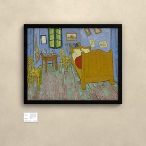Das Schlafzimmer - Vincent van Gogh | Gerahmter Kunstdruck 76x102 cm ohne Passepartout, Gold oder Schwarz, Perspex oder Premium-Glas image 4