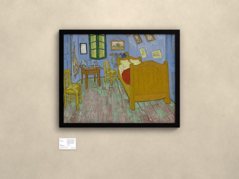 Das Schlafzimmer - Vincent van Gogh | Gerahmter Kunstdruck 76x102 cm ohne Passepartout, Gold oder Schwarz, Perspex oder Premium-Glas image 4