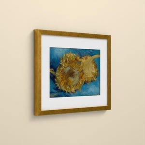Sonnenblumen 1887 - Vincent van Gogh | Gerahmter Kunstdruck 20x25 cm mit Passepartout, Gold oder Schwarz, Perspex oder Premium-Glas image 6