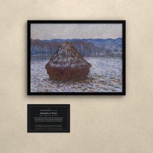 Heuhaufen - Claude Monet | Gerahmter Kunstdruck 20x30 cm ohne Passepartout, Gold oder Schwarz, Perspex oder Premium-Glas image 3