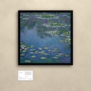Seerosen 1906 - Claude Monet | Gerahmter Kunstdruck 50x50 cm ohne Passepartout, Gold oder Schwarz, Perspex oder Premium-Glas bild 4