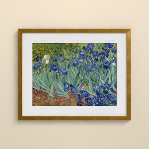 Schwertlilien - Vincent van Gogh | Gerahmter Kunstdruck 76x102 cm mit Passepartout, Gold oder Schwarz, Perspex oder Premium-Glas image 5