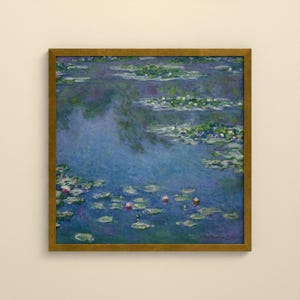 Seerosen 1906 - Claude Monet | Gerahmter Kunstdruck 50x50 cm ohne Passepartout, Gold oder Schwarz, Perspex oder Premium-Glas bild 5