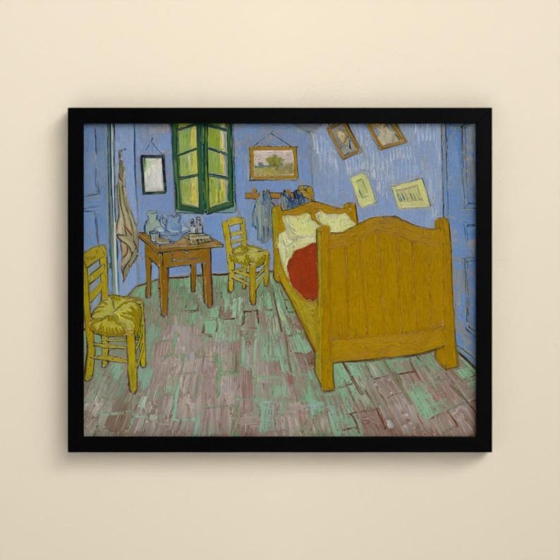 Das Schlafzimmer - Vincent van Gogh | Gerahmter Kunstdruck 76x102 cm ohne Passepartout, Gold oder Schwarz, Perspex oder Premium-Glas image 8