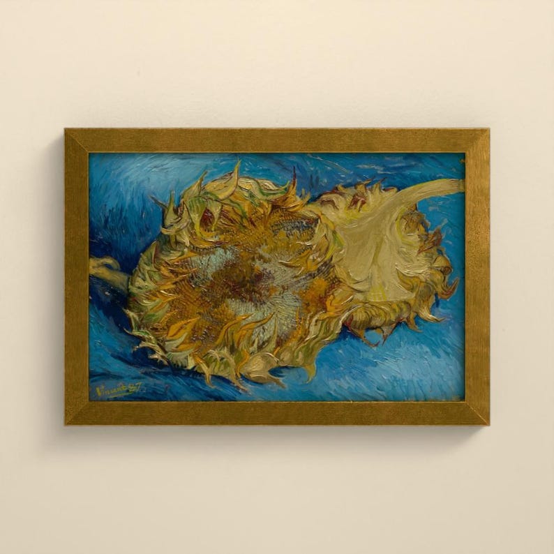 Sonnenblumen 1887 - Vincent van Gogh | Gerahmter Kunstdruck 20x30 cm ohne Passepartout, Gold oder Schwarz, Perspex oder Premium-Glas imagen 5
