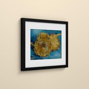 Sonnenblumen 1887 - Vincent van Gogh | Gerahmter Kunstdruck 20x25 cm mit Passepartout, Gold oder Schwarz, Perspex oder Premium-Glas image 9