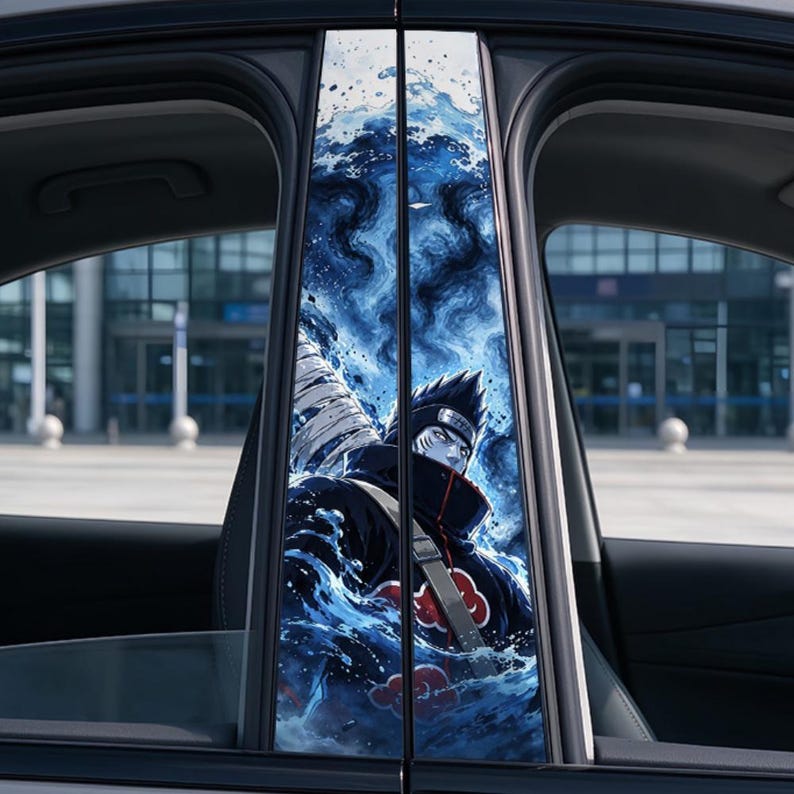 Uchiha Itachi Naruto Anime Car B Column Sticker, Car B Pillar Wrap ...